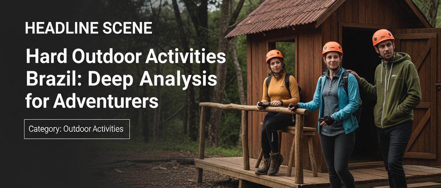 Camping gear set against a rugged Brazilian mountain landscape.