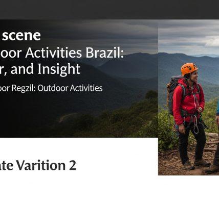 Trail in Brazilian backcountry with rugged terrain and campers at sunrise