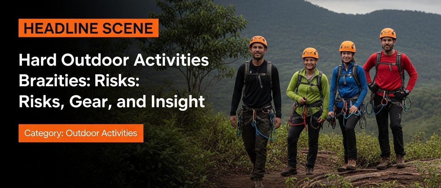 Trail in Brazilian backcountry with rugged terrain and campers at sunrise