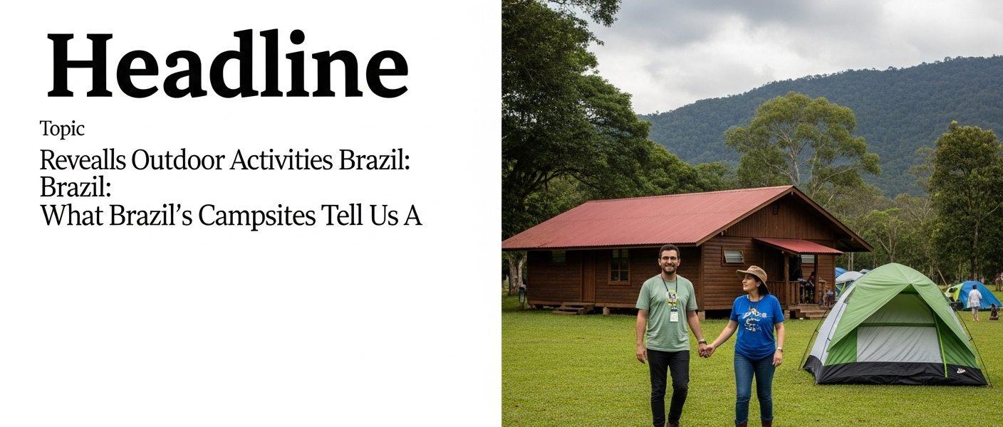 Brazilian campers enjoying a safe, sustainable camping site in a forested area