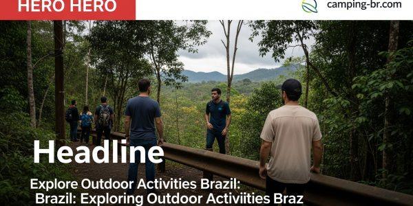 Brazilian outdoor activities landscape for campers