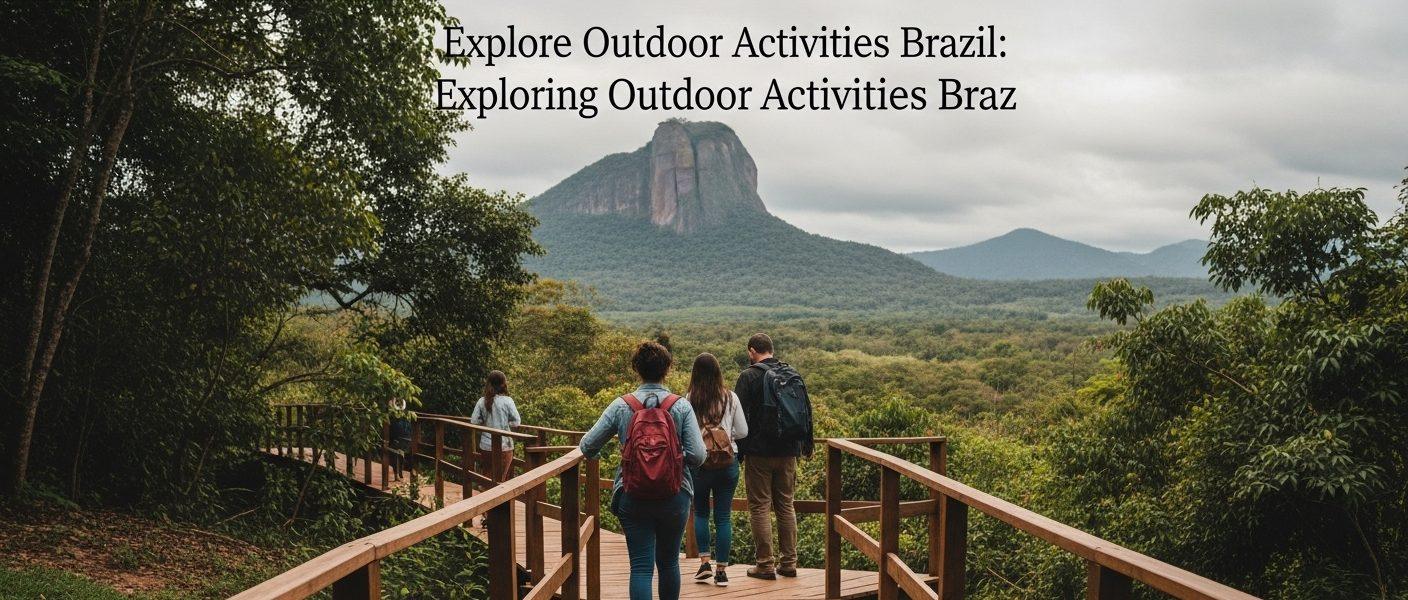Brazilian outdoor activities landscape for campers