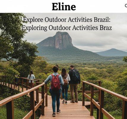Brazilian outdoor activities landscape for campers