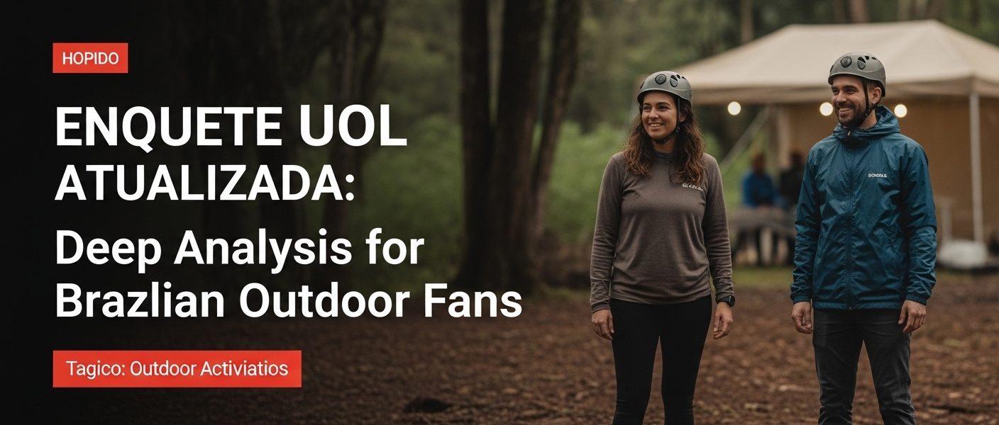 Brazilian campers around a campfire with a smartphone displaying a poll graph