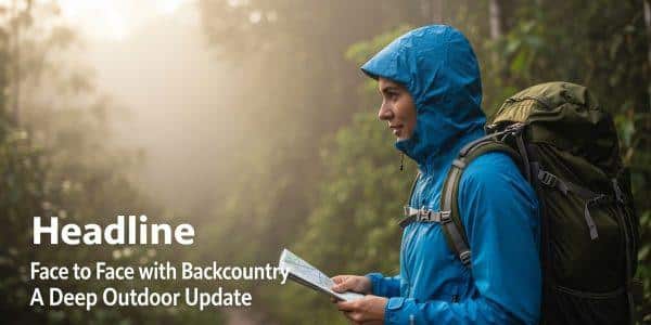 Brazilian hiker on a rainforest trail at dawn in dense vegetation